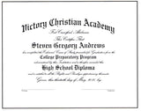 Deluxe College Preparatory Diploma #03-CP