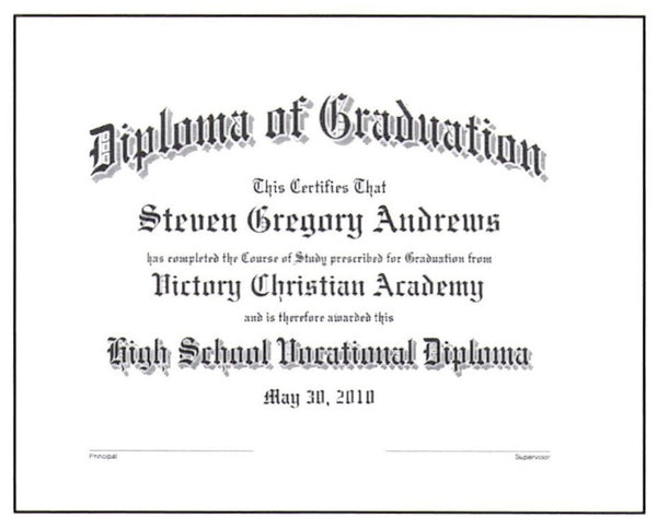 Standard Academic Diploma #06
