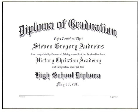 Standard Academic Diploma #07